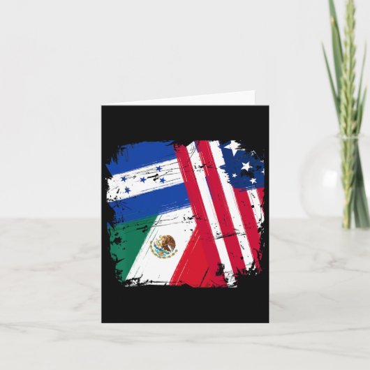Usa Mexico Honduras Flags  カード (正面)