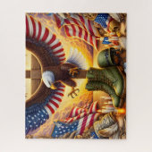 USA Military Boots ジグソーパズル (縦)