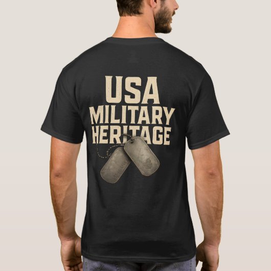 USA Military Heritage Tシャツ (裏面)