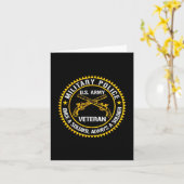 Usa Military Lice Corps Veterans Day Patriotic Dad カード (黄色い花)