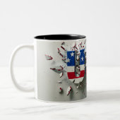 USA Mug, 4th of July Mug, Independence Day ツートーンマグカップ (左)