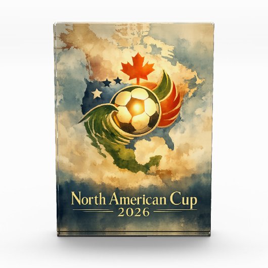 USA MX CA Fine Art Wall Art World Cup  フォトブロック (正面)