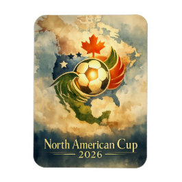 USA MX CA Fine Art Wall Art World Cup  マグネット