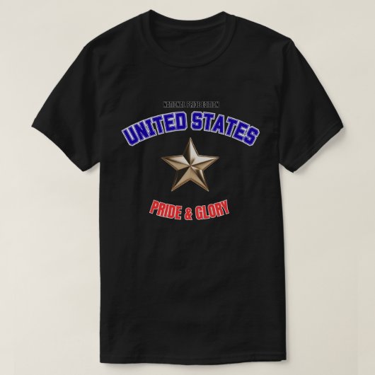 USA National Pride Edition Basic Dark T-Shirt Tシャツ (デザイン正面)
