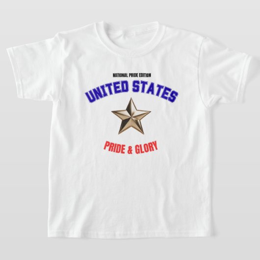 USA National Pride Edition Kids' Basic T-Shirt Tシャツ (レイダウン)