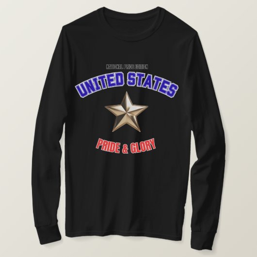 USA National Pride Edition Long Sleeve Shirt Tシャツ (デザイン正面)