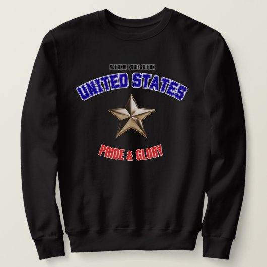 USA National Pride Edition Men's Basic Sweatshirt スウェットシャツ (デザイン正面)