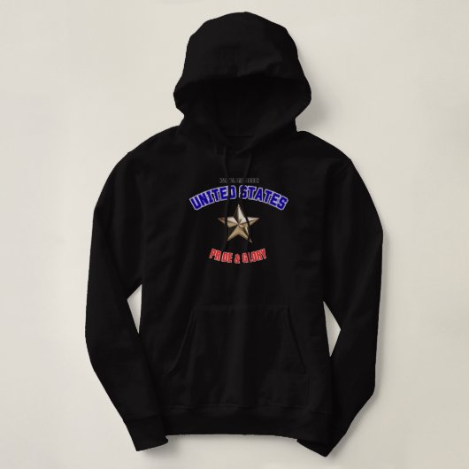 USA National Pride Edition Women's Hoodie パーカ (デザイン正面)