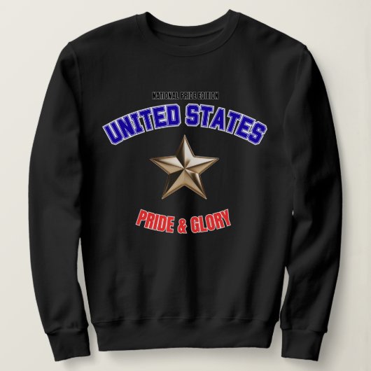 USA National Pride Edition Women's Sweatshirt スウェットシャツ (デザイン正面)