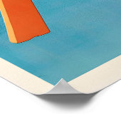 USA New Hampshire Vintage Ski Poster - Framed ポスター (角)