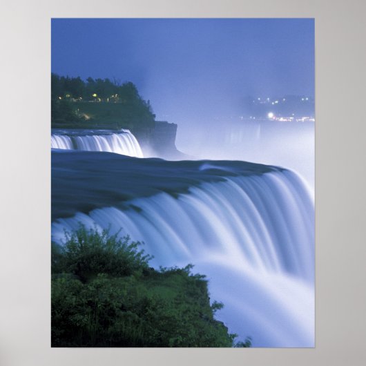 USA, New York, Niagara Falls. American Falls in ポスター (正面)