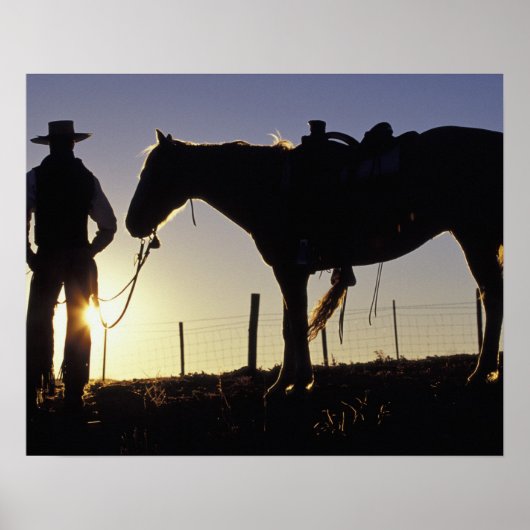 USA、Oregon、Seneca、Ponderosa Ranch ポスター (正面)