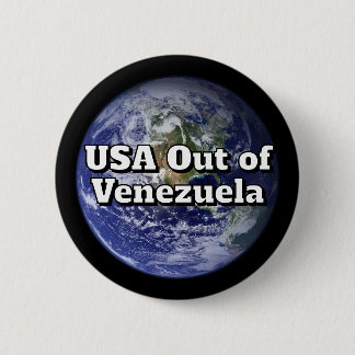 USA out of Venezuela Button 缶バッジ