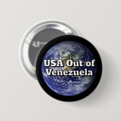 USA out of Venezuela Button 缶バッジ (正面&裏面)