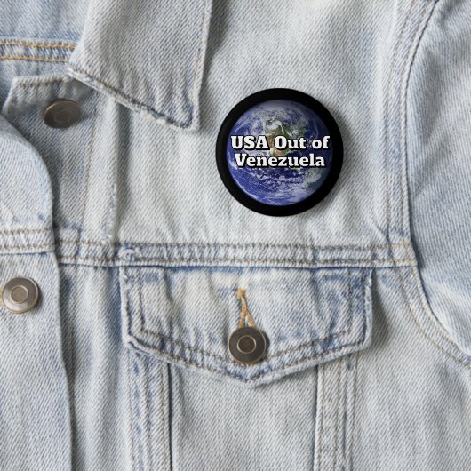 USA out of Venezuela Button 缶バッジ (インサイチュ)