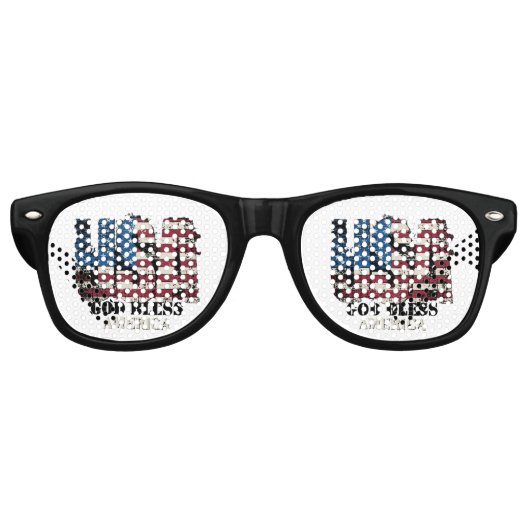 USA Party Sunglasses レトロサングラス (正面)