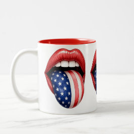 USA Patriotic 250th 4th of July celebration  ツートーンマグカップ