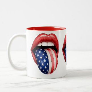 USA Patriotic 250th 4th of July celebration  ツートーンマグカップ