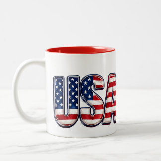 USA Patriotic 250th 4th of July celebration  ツートーンマグカップ