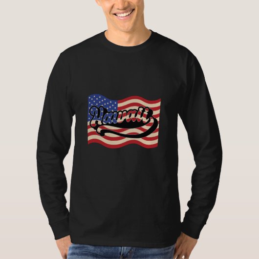 USA Patriotic America Hawaii Tシャツ (正面)