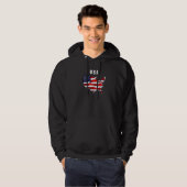 USA Patriotic American Flag For Men Women Kids Boy パーカ (正面フル)