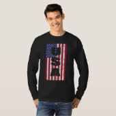 USA Patriotic American Flag Proud American Pride 4 Tシャツ (正面フル)