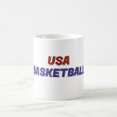 USA Patriotic Basketball コーヒーマグカップ (中央)