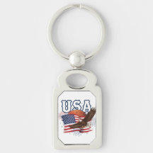 USA Patriotic Eagle with Mars Red Planet Design
