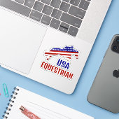 USA Patriotic Equestrian  シール (ノートパソコンとiPhone)