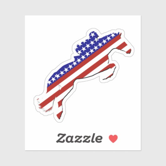 USA Patriotic Equestrian シール (シート)