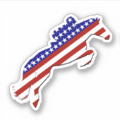 USA Patriotic Equestrian  シール (正面)