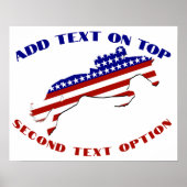 USA Patriotic Equestrian  ポスター (正面)