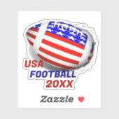 USA Patriotic Football Sports シール (シート)