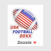 USA Patriotic Football Sports シール (シート)
