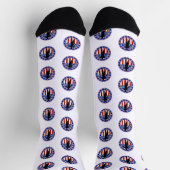 USA Patriotic MARATHON / RELAY RUN ソックス (上部)