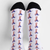 USA Patriotic MEN'S GOLF ソックス (上部)