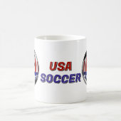 USA Patriotic Soccer コーヒーマグカップ (中央)