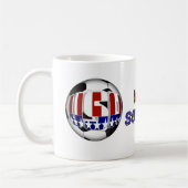 USA Patriotic Soccer コーヒーマグカップ (左)