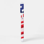 USA/patriotic weightlifting bald eagle iPhoneケース (左側面)