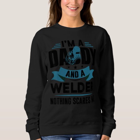 USA Patriotic Welder Daddy Father's Day スウェットシャツ (正面)