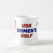 USA Patriotic Women's Golf コーヒーマグカップ (中央)