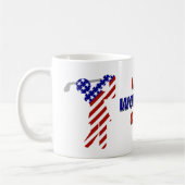 USA Patriotic Women's Golf コーヒーマグカップ (左)
