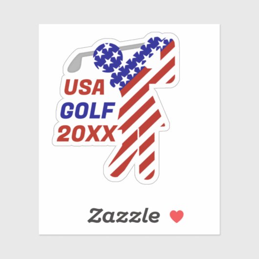 USA Patriotic WOMEN'S GOLF シール (シート)