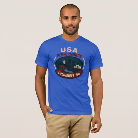 USA Performance Columbus Tシャツ (正面フル)