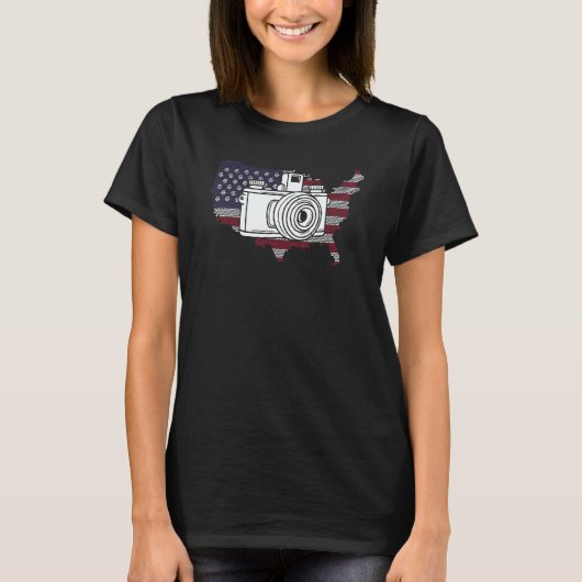 USA Photography Camera Picture Image Resolution Ph Tシャツ (正面)