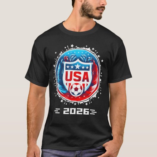 USA Player 2026eam Boys  Men Youtheen USA 2026 fri Tシャツ (正面)