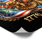 Usa pride eagle 250 years 1776-2026 4th july ポスター (角)