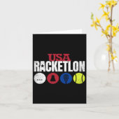 Usa Racketron – 卓球バドミントンスカッシュテン カード (黄色い花)