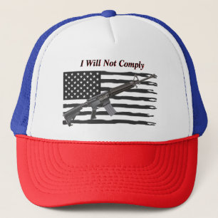 USA Ripped Flag I Not Compline(米国の取り込みフラグIが準拠しない) キャップ