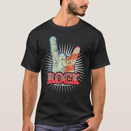 Usa Rock Band Concert 70S 80S Tシャツ (正面)